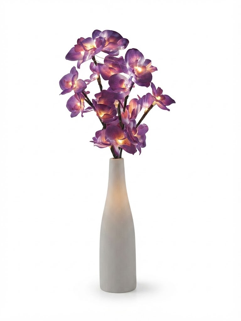 Livarno Vase with Light-Up Blossom