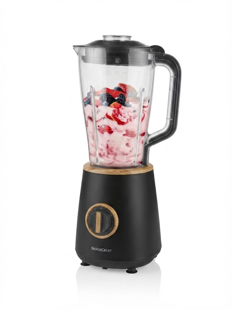 SilverCrest Blender with Wood-Effect Details